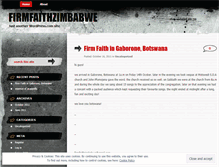 Tablet Screenshot of firmfaith.wordpress.com