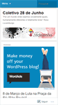 Mobile Screenshot of coletivo28dejunho.wordpress.com