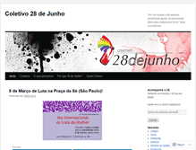 Tablet Screenshot of coletivo28dejunho.wordpress.com