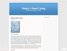 Tablet Screenshot of haleysheartsong.wordpress.com