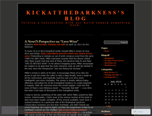 Tablet Screenshot of kickatthedarkness.wordpress.com