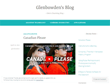Tablet Screenshot of gl3nbowd3n.wordpress.com