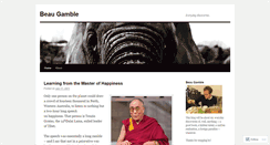 Desktop Screenshot of beaugamble.wordpress.com