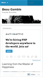 Mobile Screenshot of beaugamble.wordpress.com
