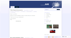Desktop Screenshot of alezzhang.wordpress.com