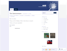 Tablet Screenshot of alezzhang.wordpress.com