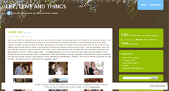 Desktop Screenshot of lifeloveandthings.wordpress.com