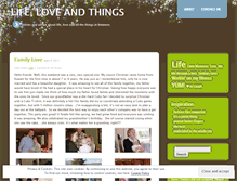 Tablet Screenshot of lifeloveandthings.wordpress.com