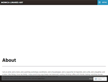 Tablet Screenshot of monicalinares.wordpress.com
