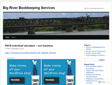 Tablet Screenshot of bigriverbookkeeping.wordpress.com