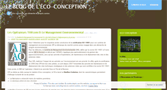 Desktop Screenshot of ecoconception.wordpress.com