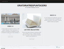 Tablet Screenshot of oratoriatrespuntocero.wordpress.com