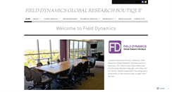 Desktop Screenshot of fielddynamics.wordpress.com