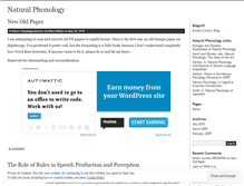 Tablet Screenshot of phonology.wordpress.com