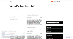 Desktop Screenshot of lunchhunters.wordpress.com