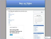 Tablet Screenshot of benvevideo.wordpress.com