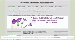 Desktop Screenshot of nuevamedicinagermanica.wordpress.com