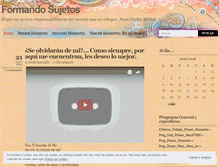 Tablet Screenshot of formandosujetos.wordpress.com