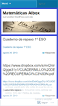 Mobile Screenshot of matematicasalbox.wordpress.com