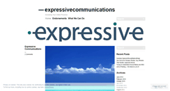 Desktop Screenshot of expressivecommunications.wordpress.com