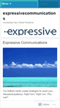Mobile Screenshot of expressivecommunications.wordpress.com