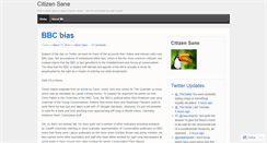 Desktop Screenshot of citizensane.wordpress.com