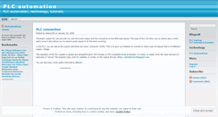 Desktop Screenshot of plcautomation.wordpress.com