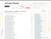 Tablet Screenshot of codurilepostale.wordpress.com
