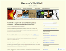 Tablet Screenshot of abenzoar.wordpress.com