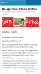 Mobile Screenshot of fisikaonline43.wordpress.com
