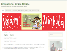 Tablet Screenshot of fisikaonline43.wordpress.com