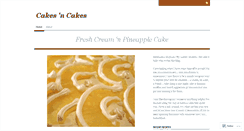 Desktop Screenshot of cakesncakes.wordpress.com