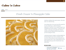 Tablet Screenshot of cakesncakes.wordpress.com