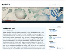 Tablet Screenshot of moanish.wordpress.com