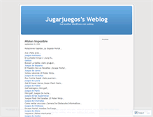 Tablet Screenshot of jugarjuegos.wordpress.com