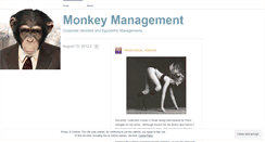 Desktop Screenshot of monkeymanagement.wordpress.com