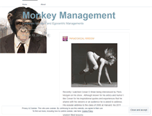 Tablet Screenshot of monkeymanagement.wordpress.com