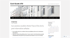 Desktop Screenshot of cavegouttedor.wordpress.com