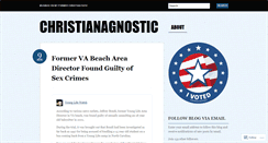 Desktop Screenshot of christianagnostic.wordpress.com
