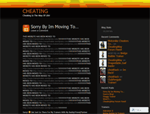 Tablet Screenshot of cheatingway2.wordpress.com