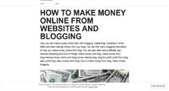 Desktop Screenshot of makemoneysblogs.wordpress.com