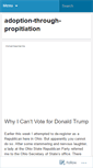 Mobile Screenshot of adoptionthroughpropitiation.wordpress.com