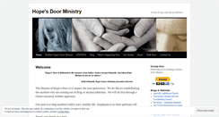 Desktop Screenshot of hopesdoorministry.wordpress.com