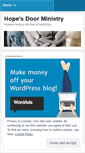 Mobile Screenshot of hopesdoorministry.wordpress.com