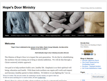 Tablet Screenshot of hopesdoorministry.wordpress.com