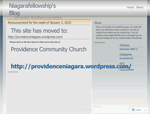 Tablet Screenshot of niagarafellowship.wordpress.com