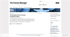 Desktop Screenshot of humanmanager.wordpress.com