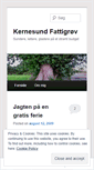Mobile Screenshot of kernesundfattigroev.wordpress.com