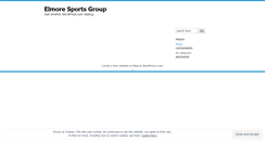 Desktop Screenshot of elmoresportsgroup.wordpress.com