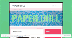 Desktop Screenshot of paperdolldesigns.wordpress.com